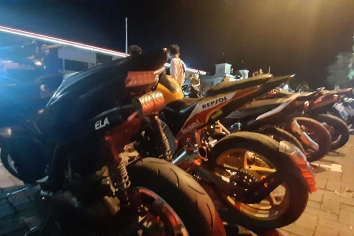 Polisi amankan 53 motor knalpot brong selama Ramadhan