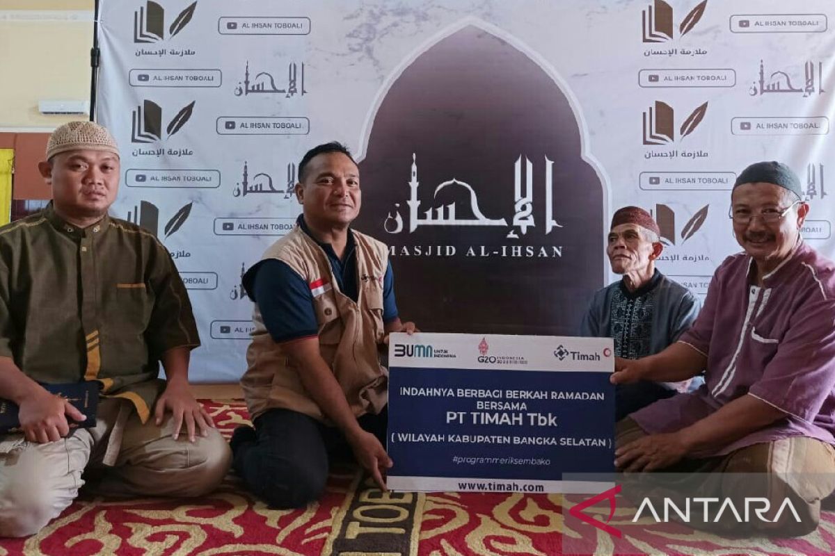 Tiga masjid di Bangka Selatan terima berkah ramadhan dari PT Timah