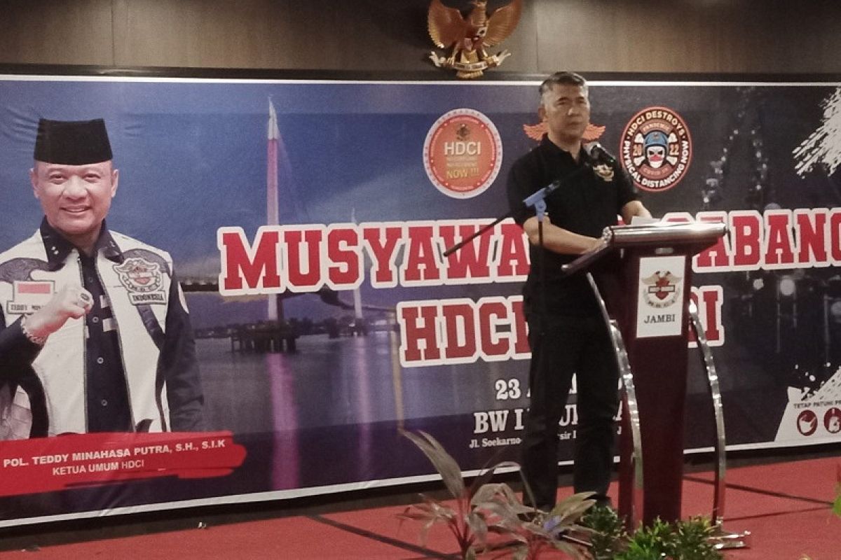Fasha buka Muscab Harley Davidson Club Indonesia Jambi