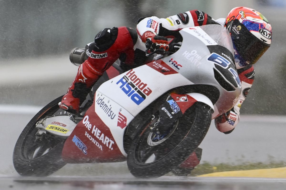 Moto3 Portugal, Mario Aji berharap diuntungkan cuaca Portimao