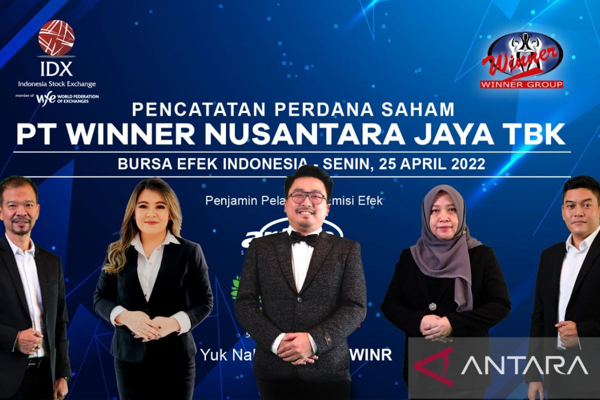 PT Winner Nusantara Jaya Tbk lepas 1,5 miliar saham ke publik