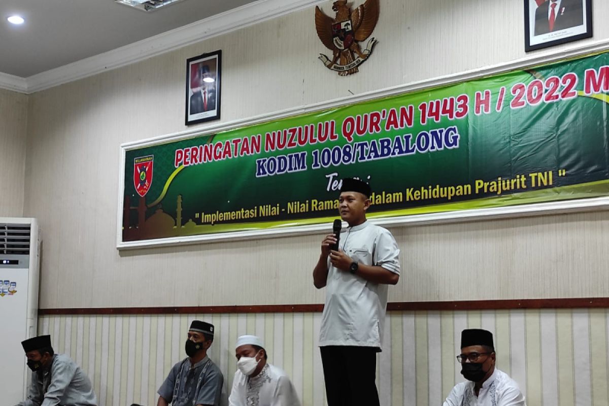 Kodim 1008/Tabalong beri santunan anak panti asuhan