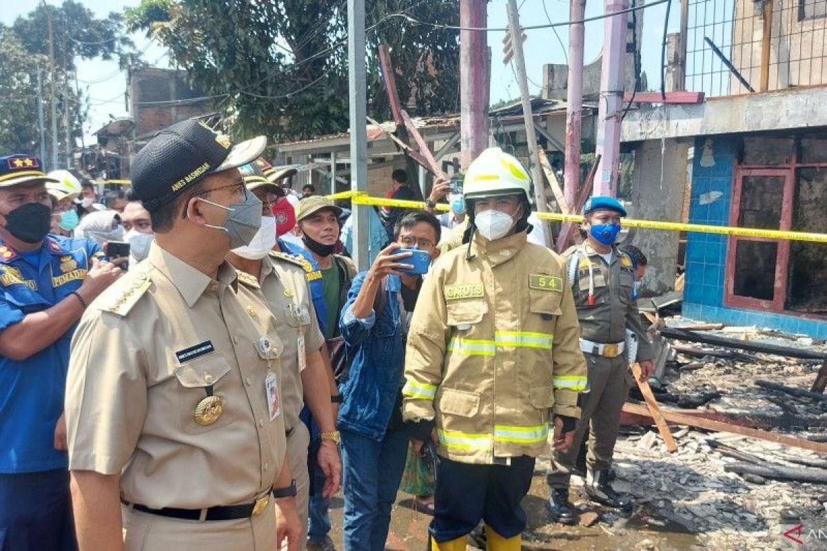 Pemprov DKI janji bantu permodalan pedagang korban kebakaran Pasar Gembrong