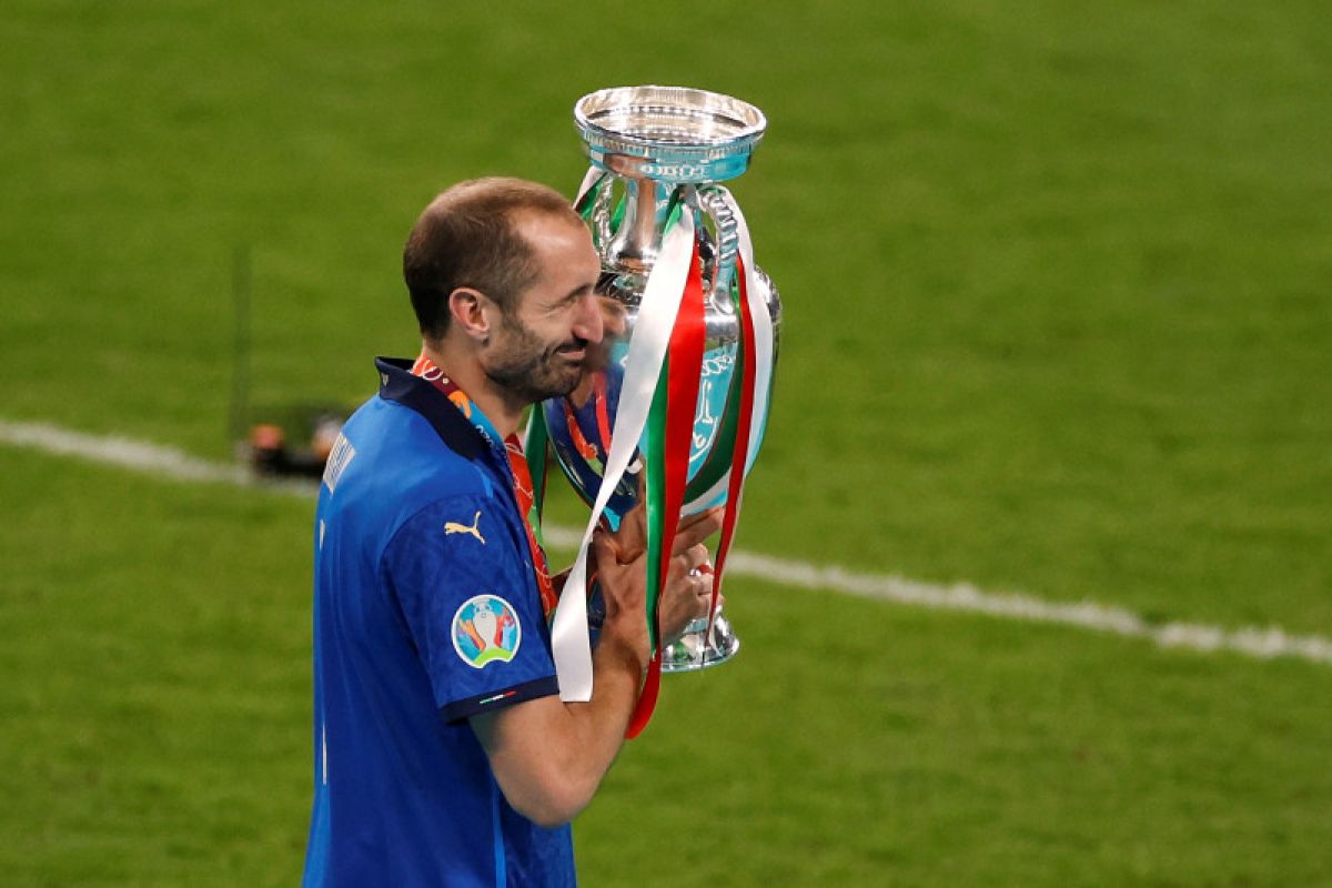 Chiellini pensiun bela Italia setelah laga persahabatan lawan Argentina