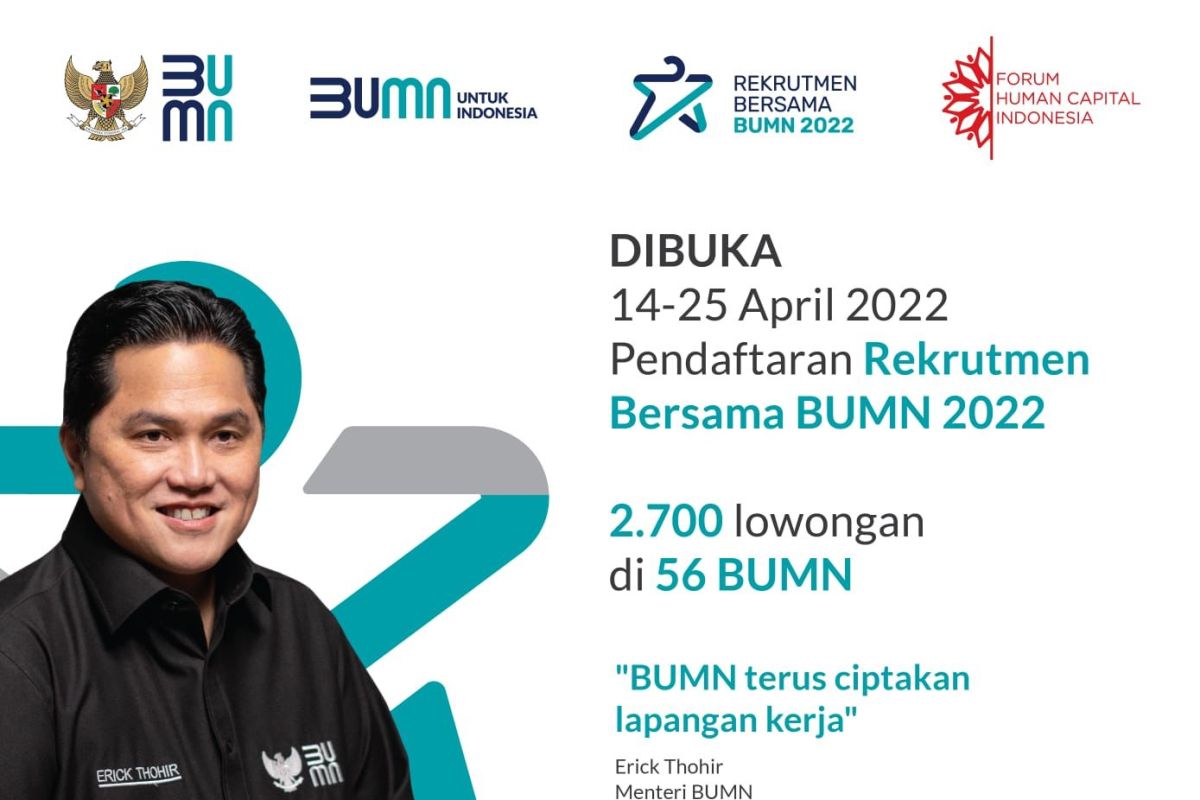 Rekrutmen bersama BUMN sudah ditutup, ini daftar pekerja dibutuhkan PLN