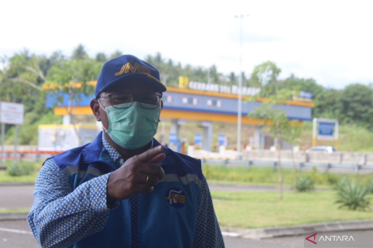 Arus mudik di tol Manado-Bitung mulai meningkat