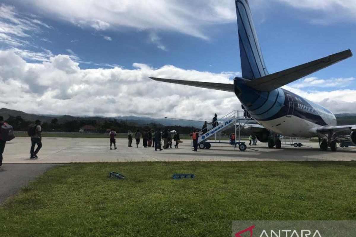 ARUS MUDIK - Trigana Wamena operasikan pesawat jenis Boeing selama arus mudik