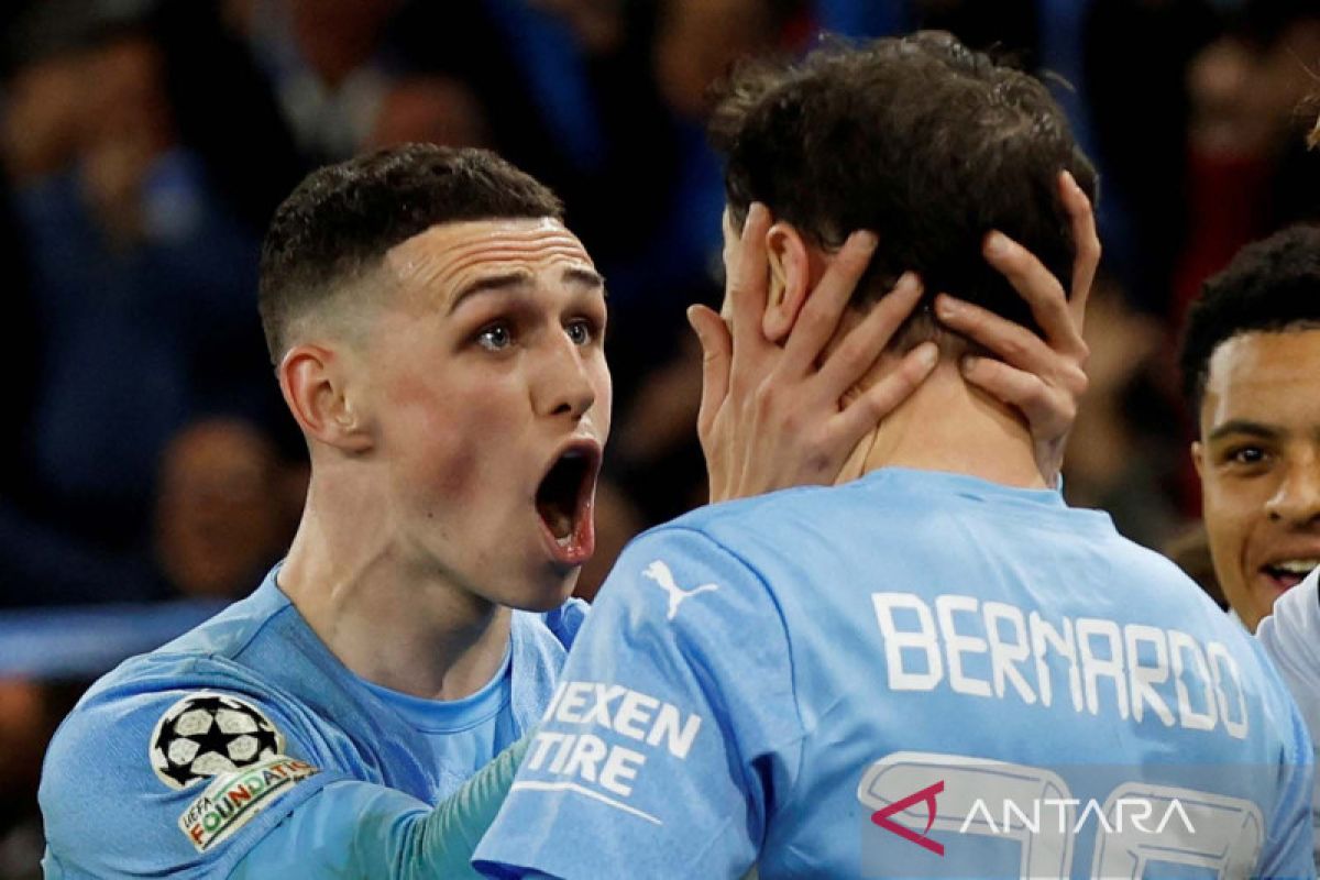 Liga Champions - Manchester City atasi tamunya Real Madrid 4-3 di leg pertama semifinal