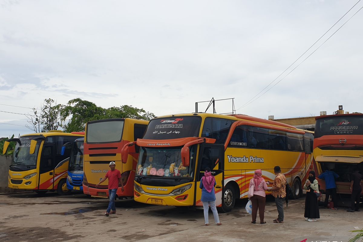 Arus Mudik - Pengelola bus Sumatera operasikan armada secara maksimal