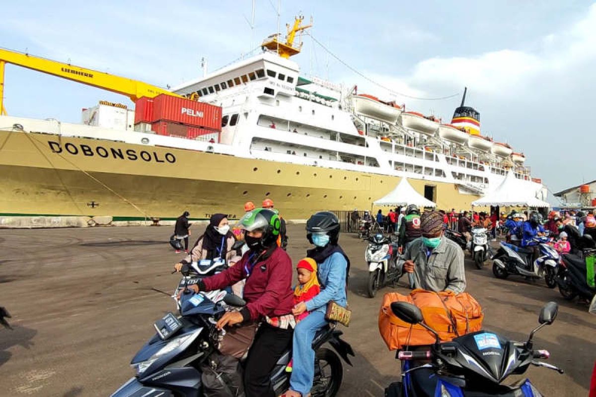 428 pemudik kapal gratis tiba di Pelabuhan Tajung Emas