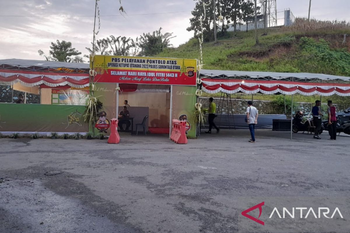 Polres Gorontalo Utara bangun pos pengamanan mudik lebaran