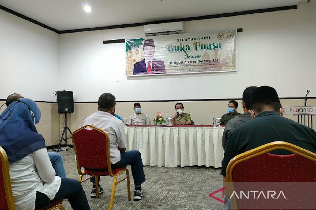 Teras Narang gali informasi dan perkembangan Kalteng dari wartawan