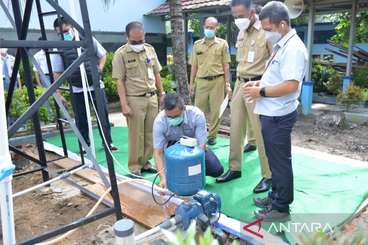 SMK Negeri 1 Pangkalpinang terima bantuan sumur bor dari PT Timah Tbk