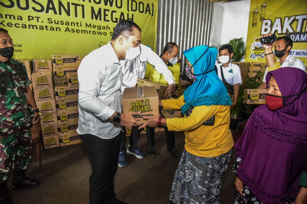 Wali kota berharap semua perusahaan di Kota Surabaya punya empati berbagi