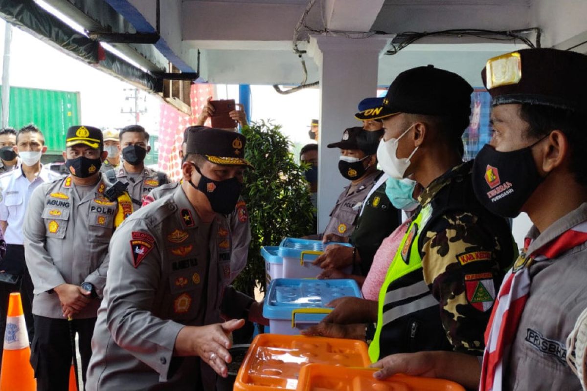 Irwasum Polri pantau arus mudik di Simpang Mengkreng Kediri