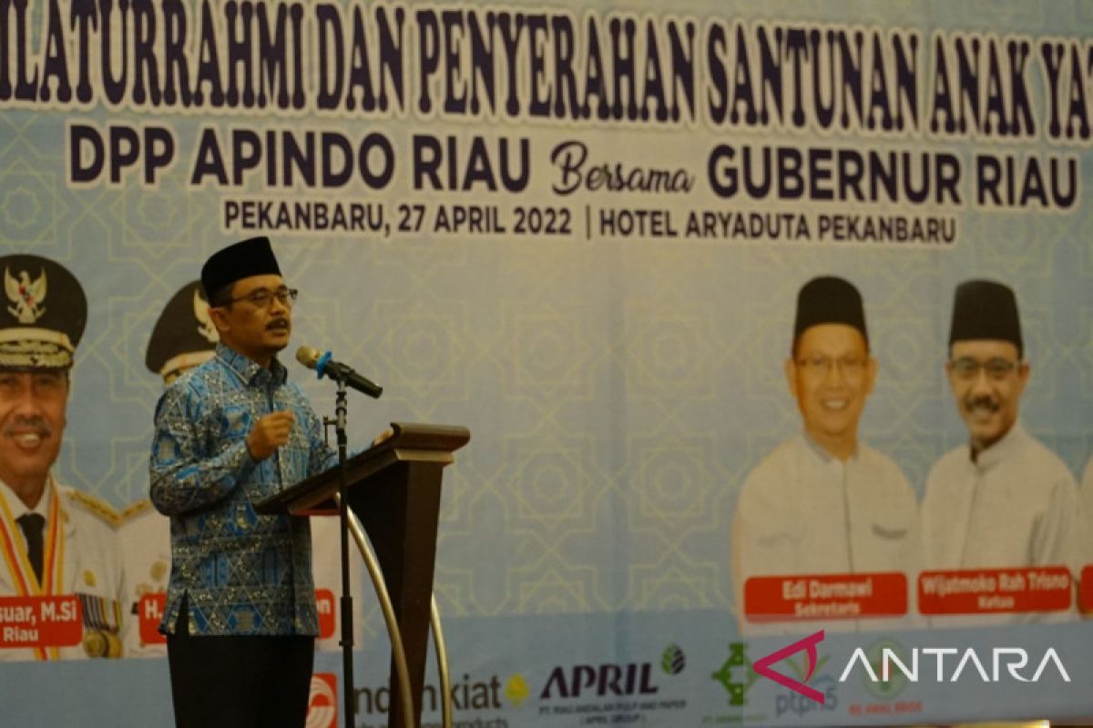 APINDO Riau salurkan santunan kepada 100 anak yatim