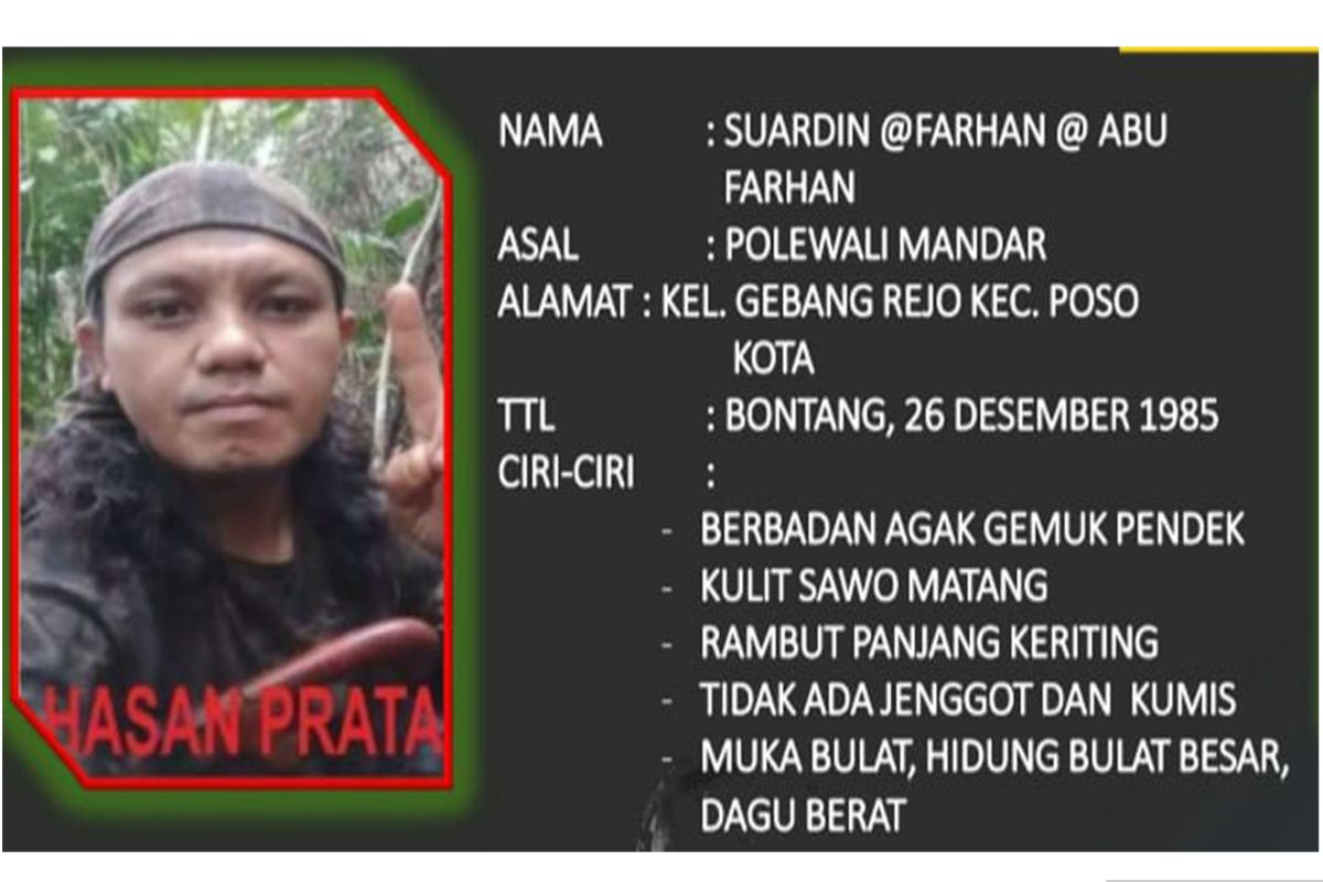 DPO MIT Poso yang tewas adalah Suhardin