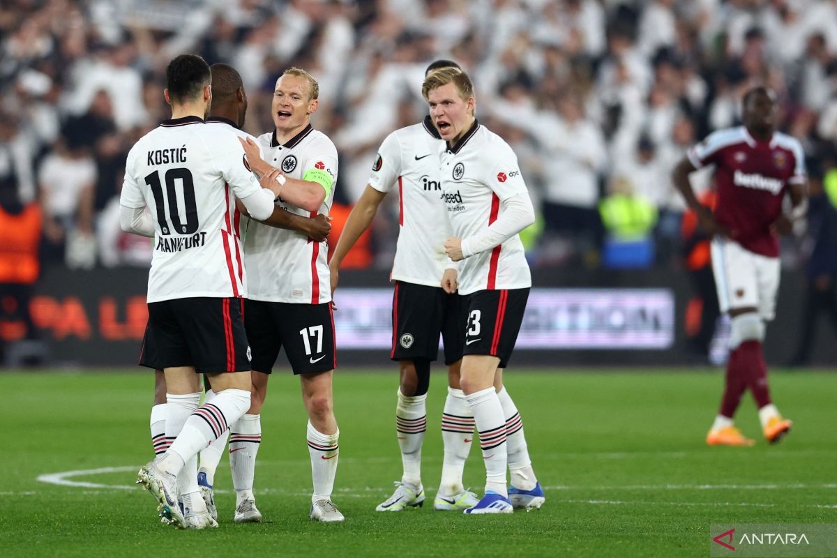 Liga Europa - Eintracht Frankfurt taklukkan West Ham 2-1 di leg pertama