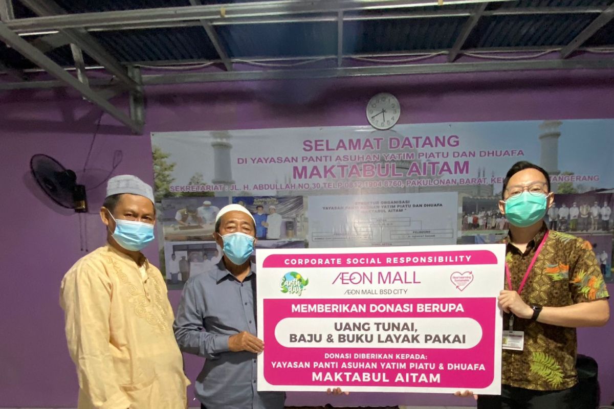 Aeon Mall BSD City salurkan bantuan bagi yatim piatu