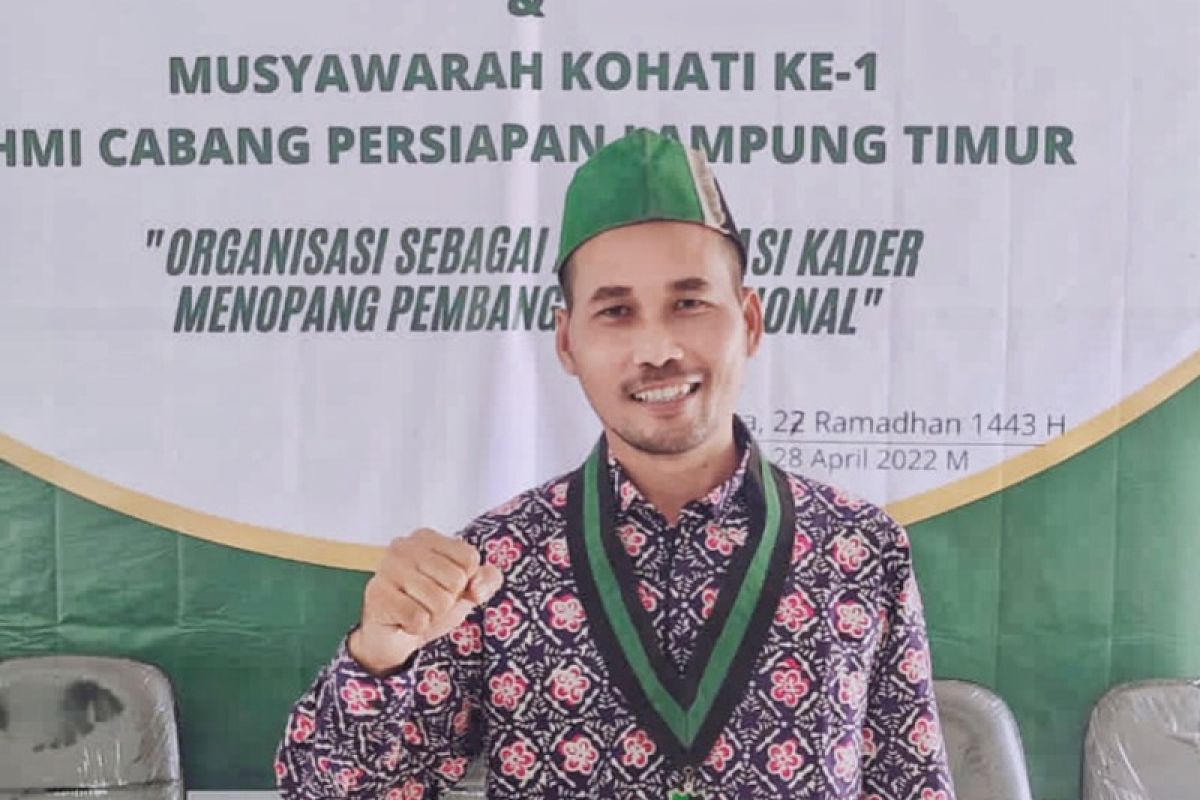 Muklasin terpilih sebagai Formatur Ketum HMI Cabang Persiapan Lampung Timur