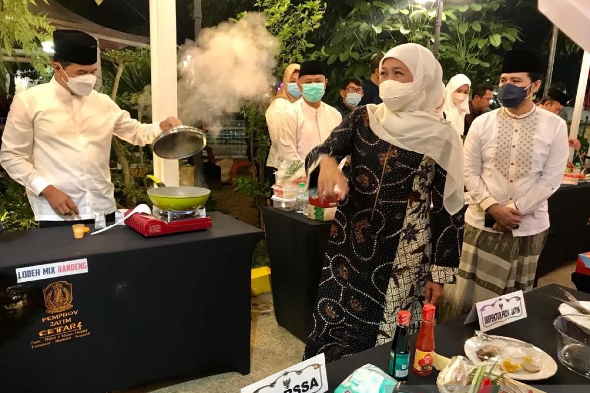 Khofifah tak menyangka pejabat pria jago masak makanan olahan bandeng