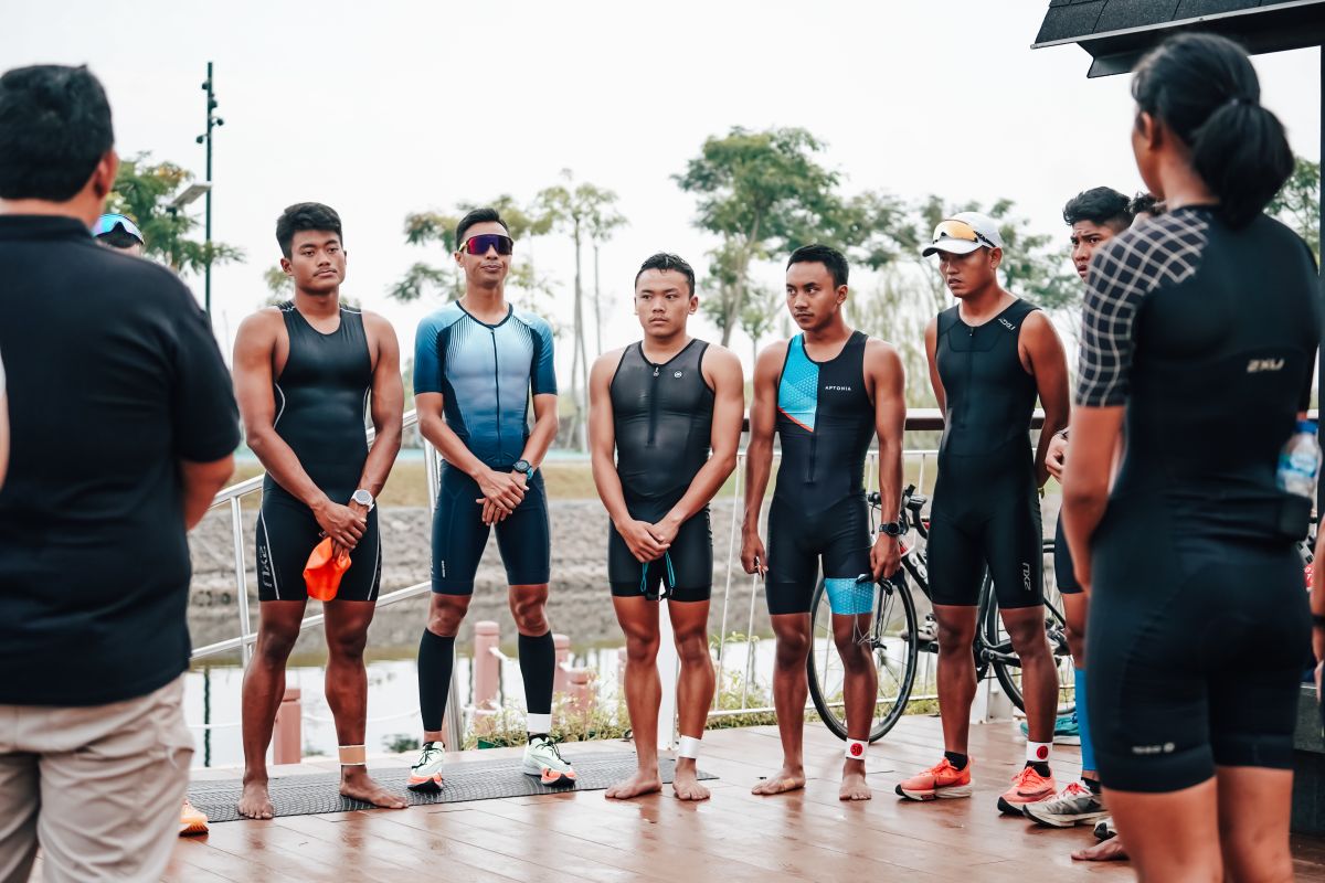 Timnas triatlon berlebaran di pelatnas demi SEA Games Vietnam