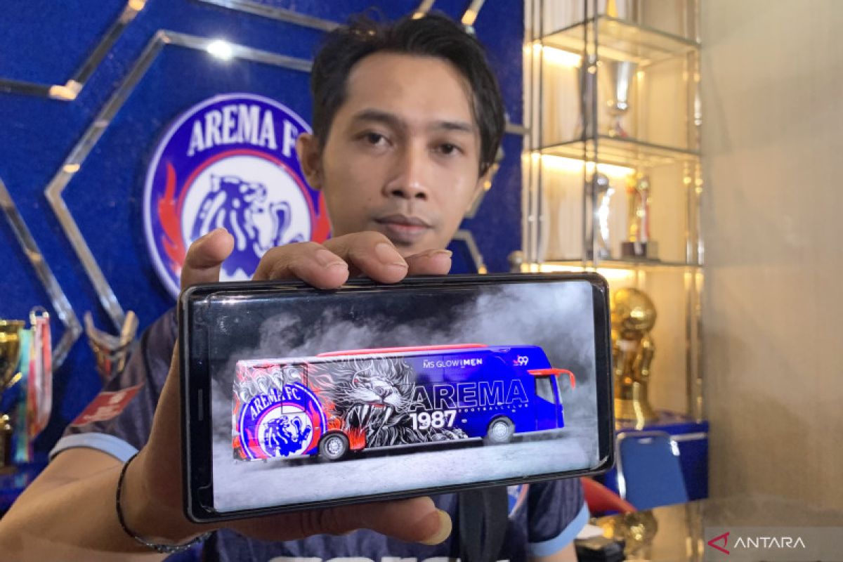Manajemen Arema FC beri wajah baru bus tim Singo Edan