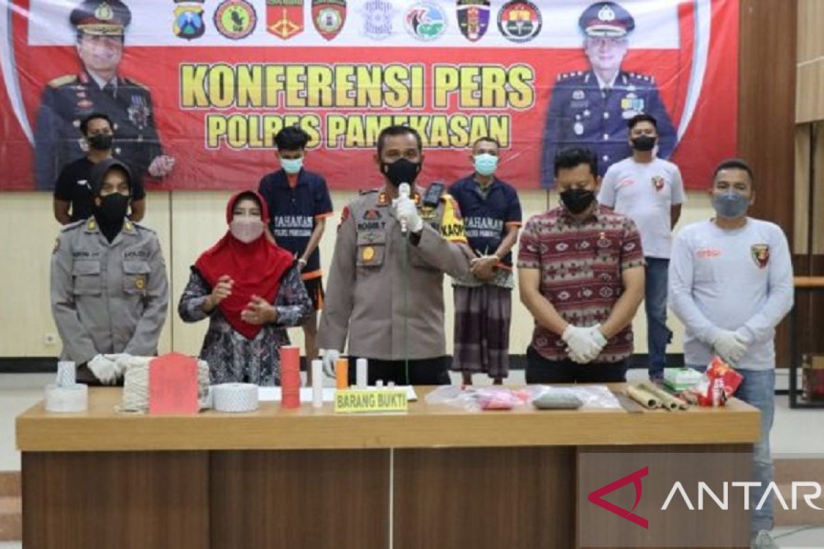 Polres Pamekasan sita ribuan petasan menjelang Lebaran