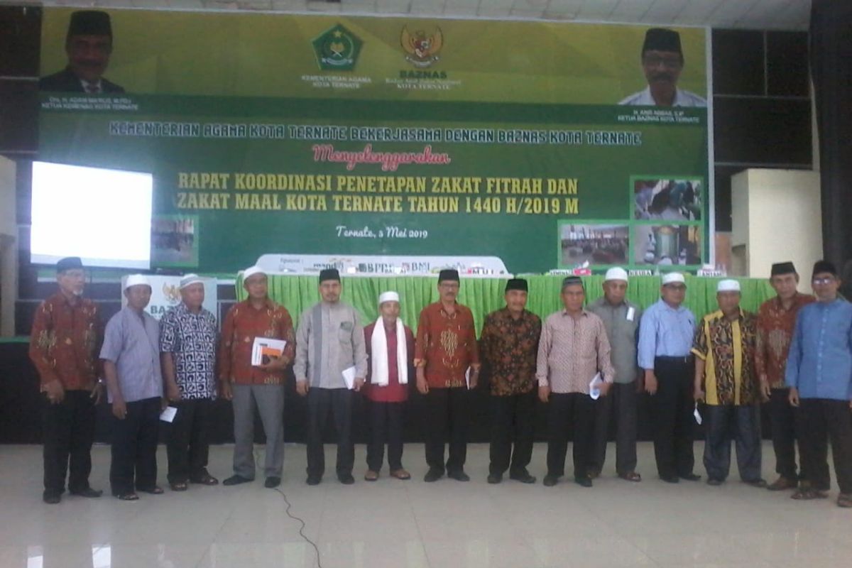 Kemenag Ternate: zakat fitrah Ramadhan 2022 ditetapkan Rp35 ribu