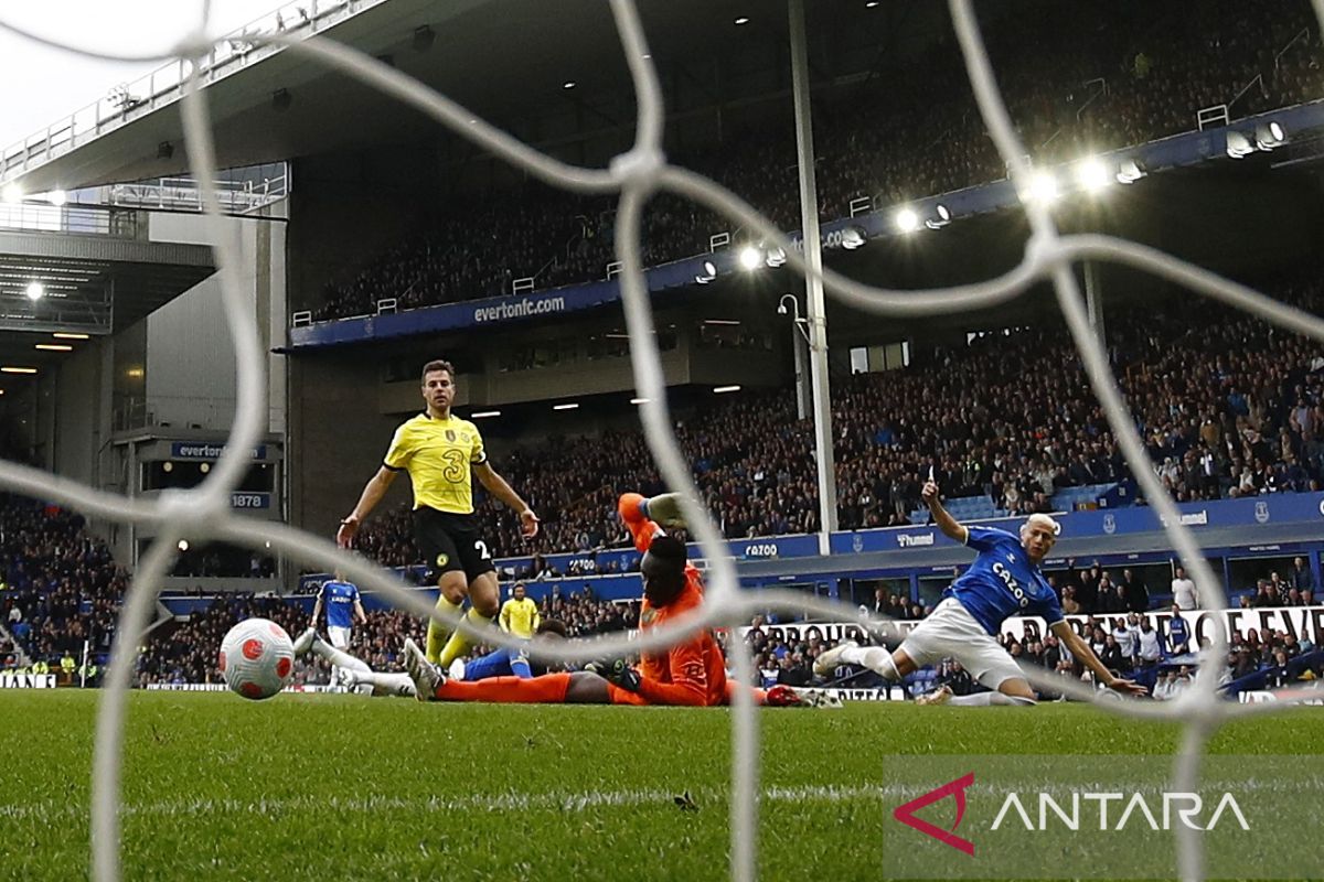 Liga Inggris - Gol tunggal Richarlison jaga asa Everton bertahan di Liga Premier