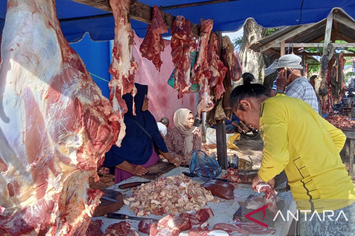 Sabang sembelih 58 ekor sapi pada meugang Idul Fitri, harga Rp180 ribu per kg