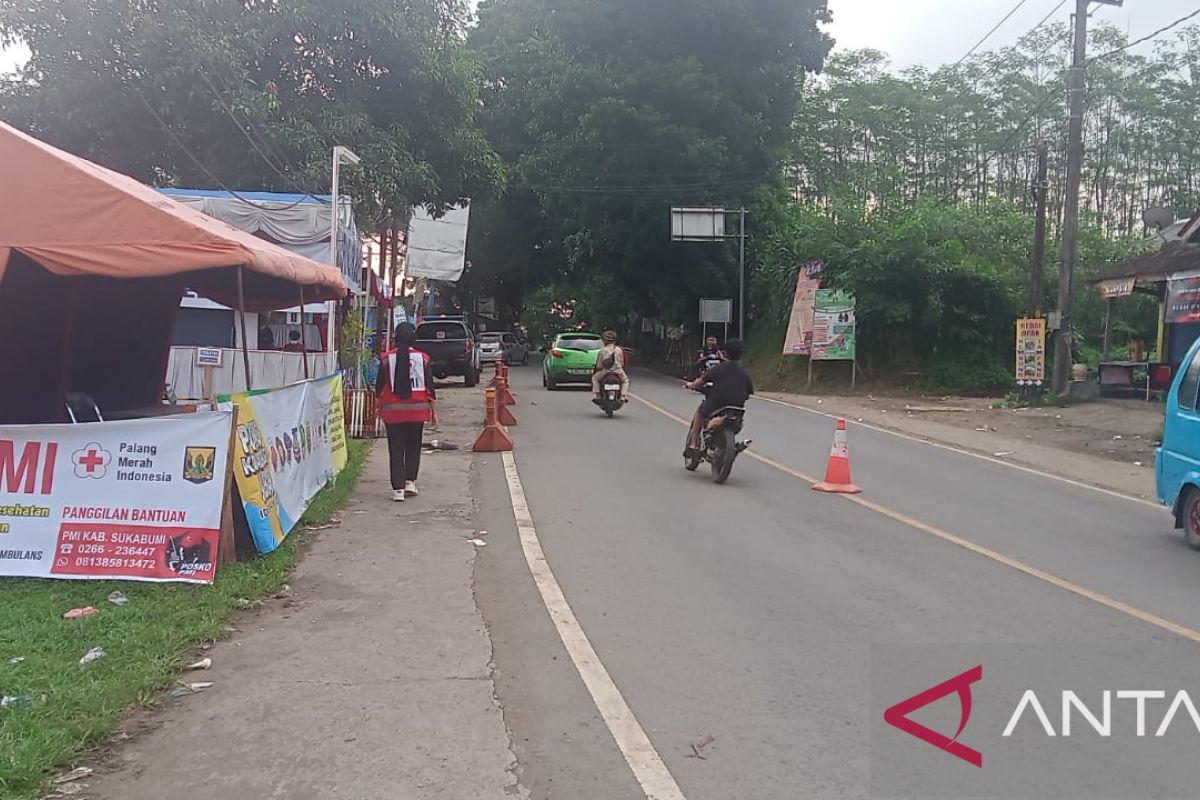 H-1 Lebaran, arus lalu lintas jalur mudik di Sukabumi terpantau lancar