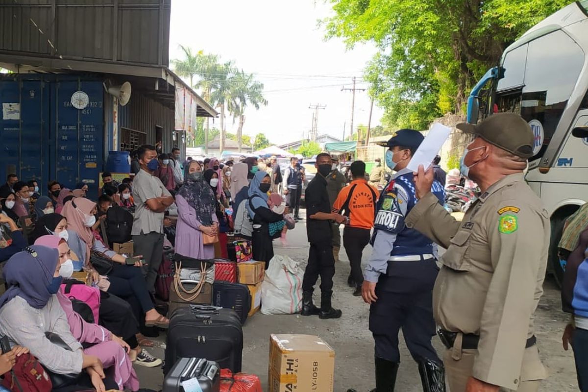 Pemkot Medan gelar patroli pastikan pemudik terapkan prokes