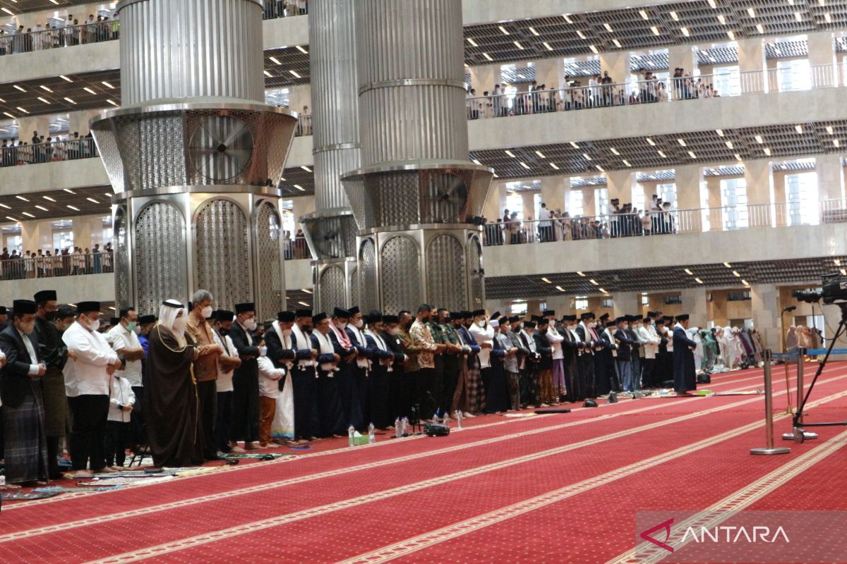Wapres Ma'ruf Amin laksanakan shalat Id di masjid Istiqlal