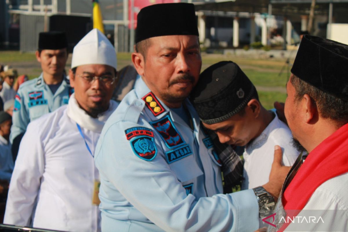 587 narapidana Lapas Mataram menerima remisi khusus Idulfitri 1443 H