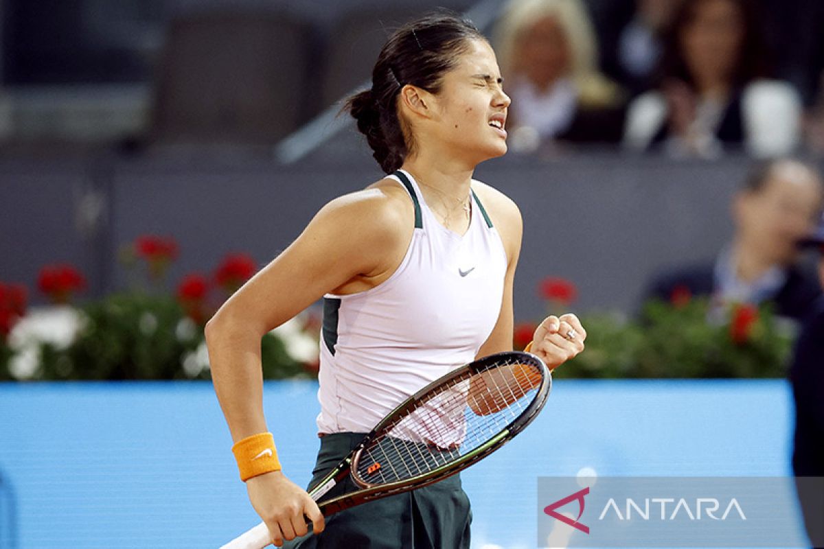 Raducanu tersingkir dari Madrid Open karena cedera punggung