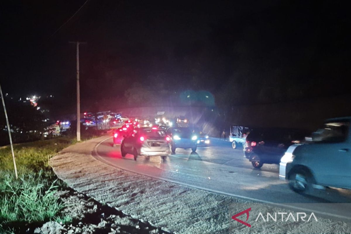 Arus balik Lebaran di jalur lintas Gentong Tasikmalaya padat