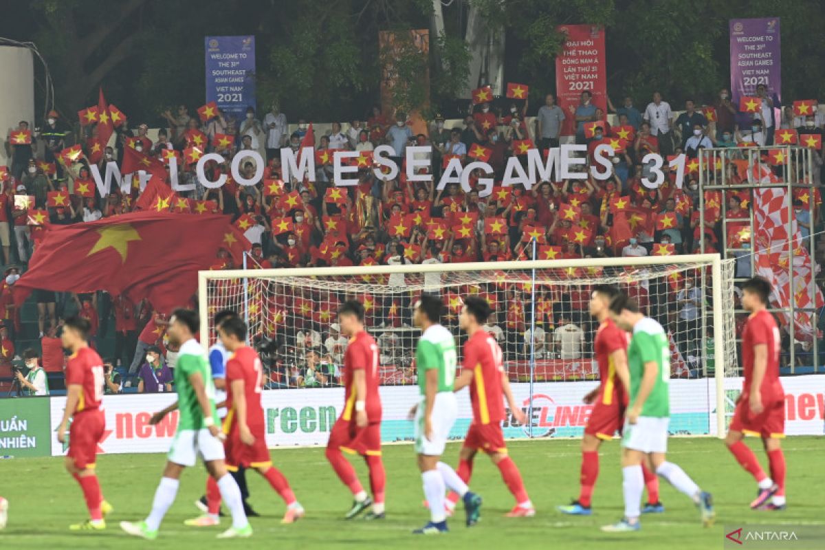 Indonesia-Vietnam sementara 0-0 pada babak pertama Grup A
