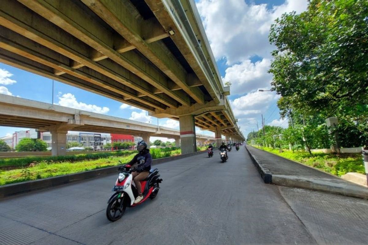 Belum ada lonjakan arus balik kendaraan roda dua via Jalan Raya Kalimalang