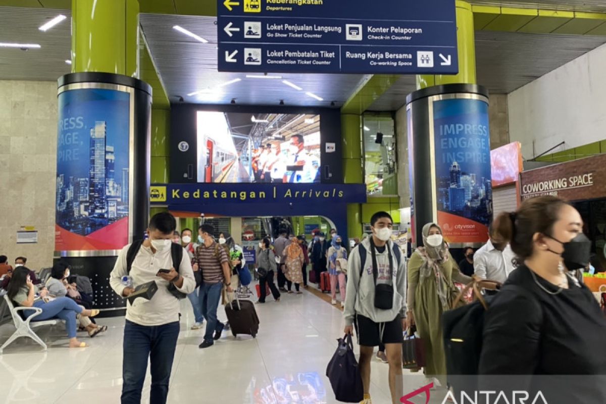 Terjadi peningkatan kedatangan penumpang di area Daop 1 Jakarta