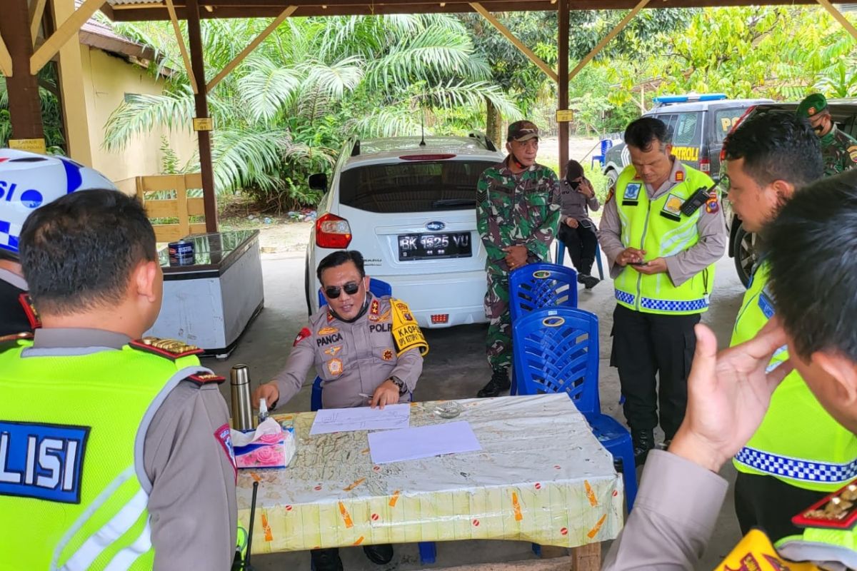 Kapolda Sumut cek langsung  Jalinsum Labuhanbatu