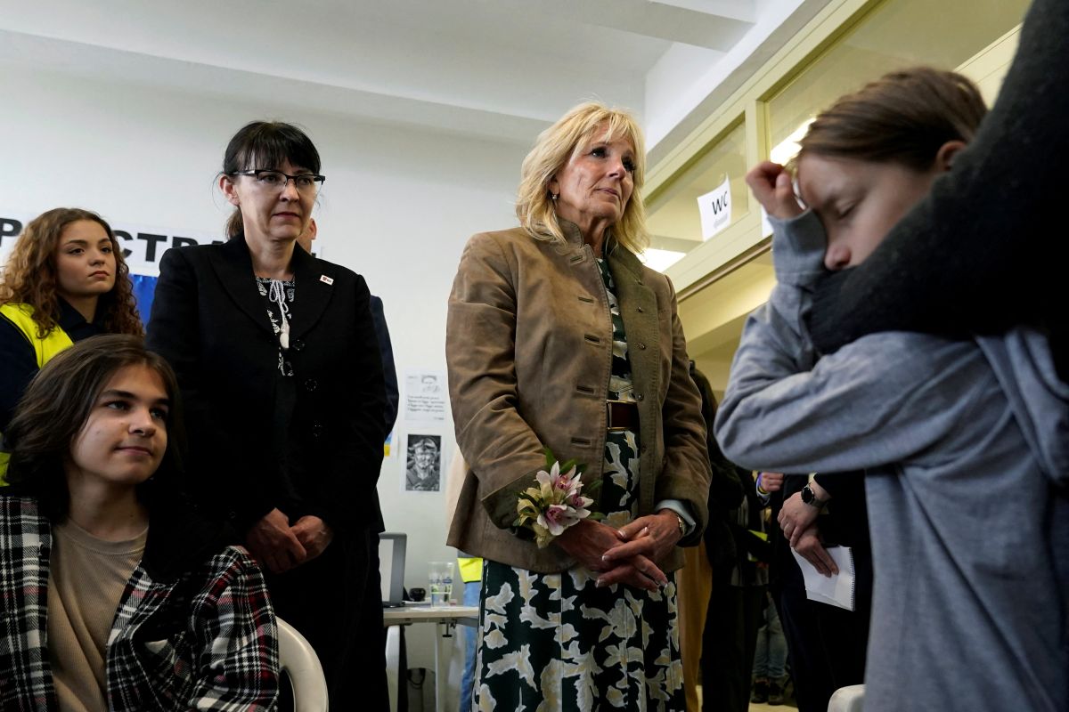Jill Biden jumpai pengungsi Ukraina, sukarelawan di Slovakia