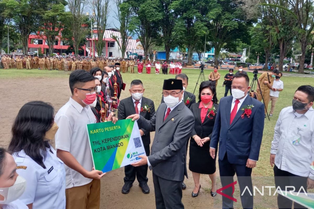 Pemkot lindungi THL Diknasbud Manado melalui BPJAMSOSTEK