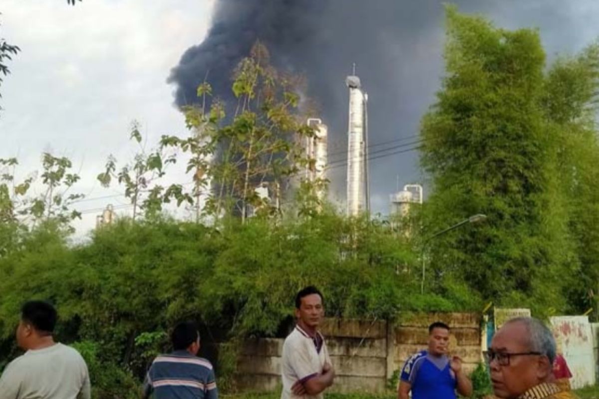 Pipa gas meledak hebat di Prabumulih