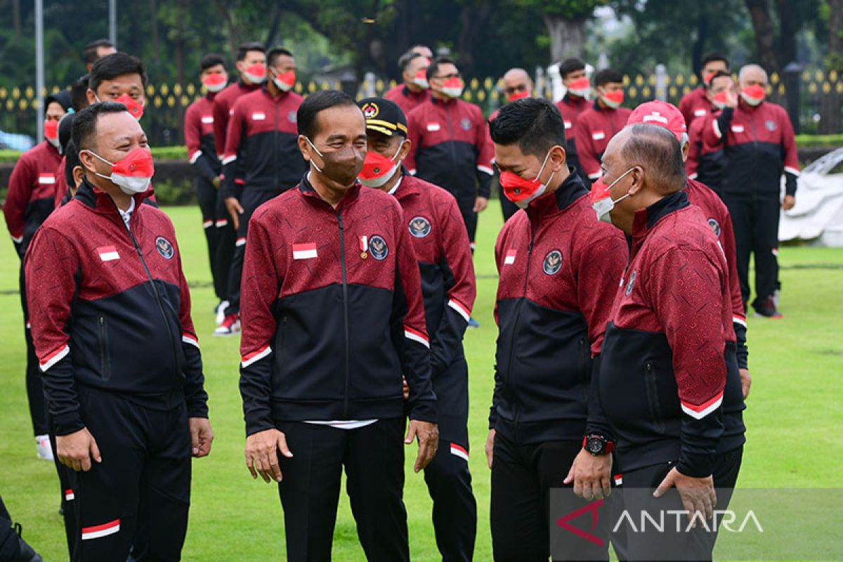 Presiden Jokowi resmi berangkatkan Tim Indonesia ke SEA Games ke-31 di Vietnam