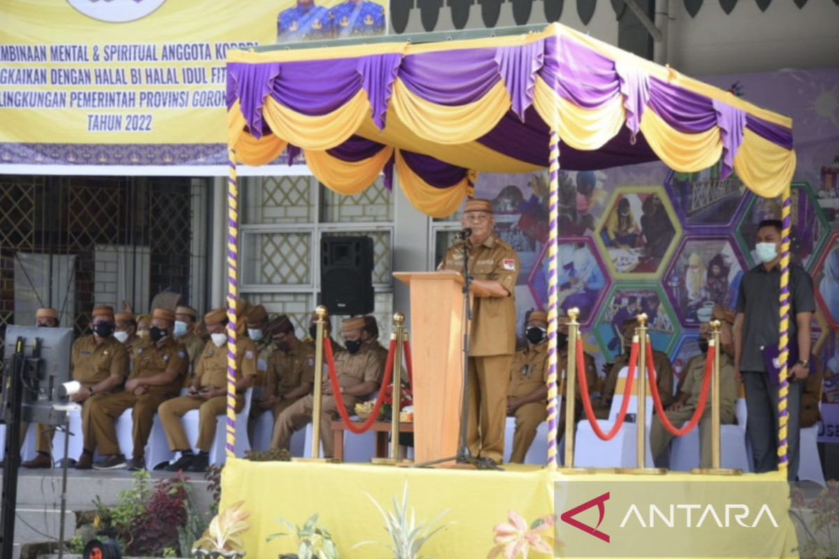 Gubernur Gorontalo pamitan kepada seluruh ASN Pemprov