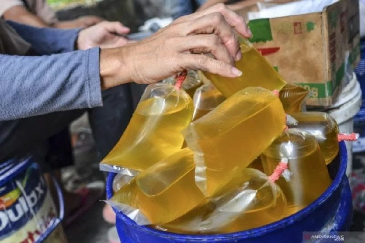 Gov't begins to distribute bulk cooking oil at Rp14,000 per liter