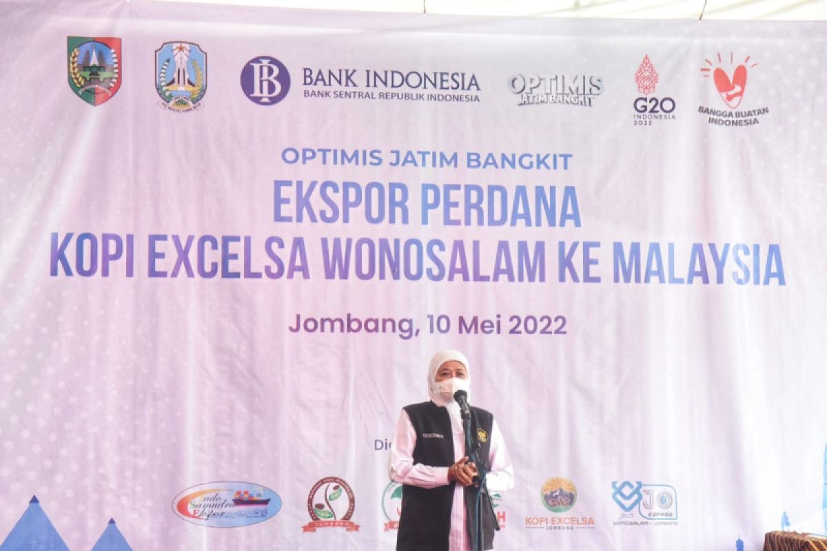 Gubernur Khofifah lepas ekspor perdana kopi Excelsa Wonosalam ke Malaysia