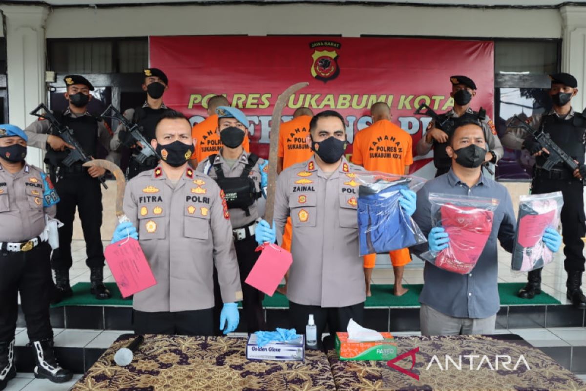 Polisi Sukabumi tangkap tiga anggota geng motor pembunuh pedagang keliling