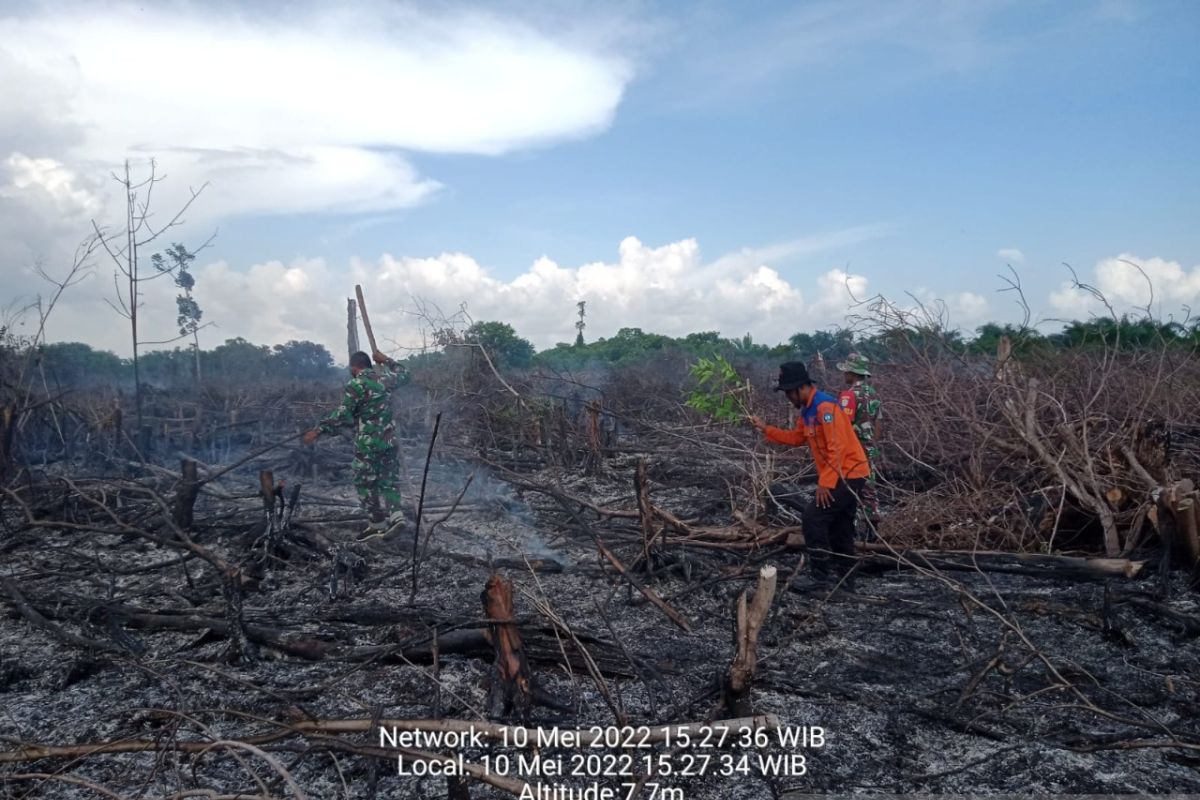 Satu hektare lahan terbakar di Aceh Selatan, tiga titik panas